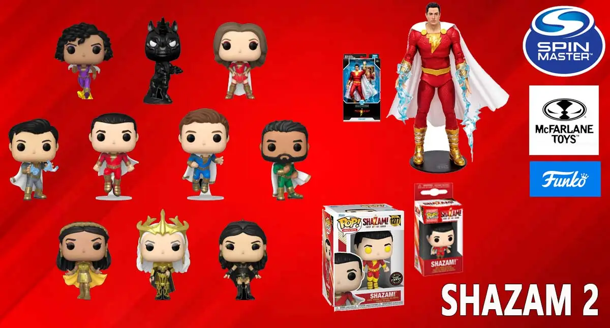 Shazam2 Furia Dioses 2023 SpinMaster 9awave Figuras 12 Pulgadas