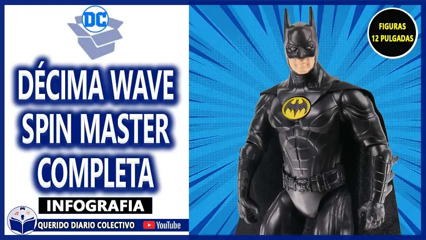 QUERIDO DIARIO COLECTIVO 53 SpinMaster The Flash Linea Decima Wave Completa Figuras 12 Pulgadas 12inch DC Live Action 2023 Querido Diario Colectivo Infografia