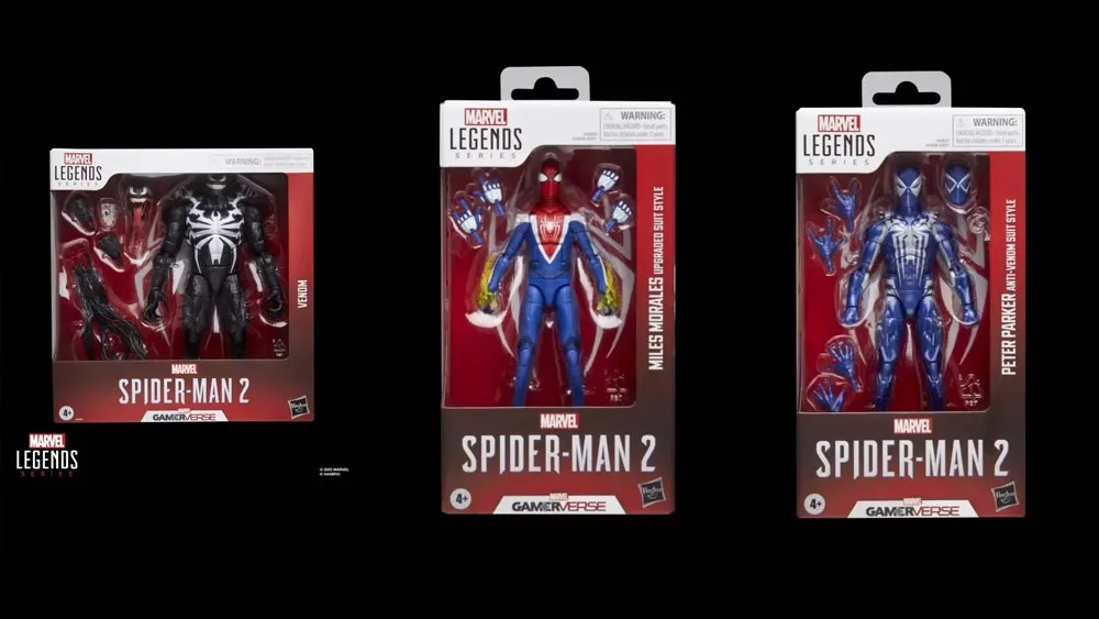 SpiderMan2 Marvel Legends Hasbro Figuras 2025 Gamerverse Querido Diario Colectivo Ingrid Cervantes Venom AntiVenom Peter Parker Miles Morales