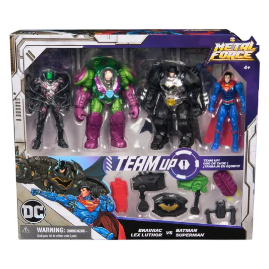 Spin Master DC Metal Force Collection Team Up Battle Pack 4 2025 Querido Diario Colectivo