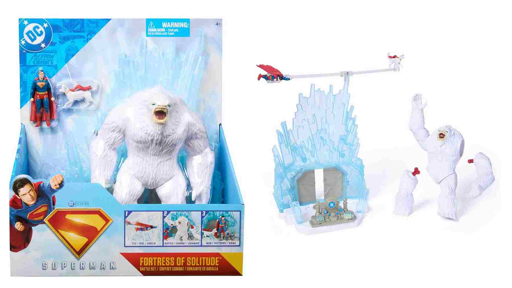 DC Comics Spin Master Superman Pelicula Fortress of Solitude Battle Set Querido Diario Colectivo