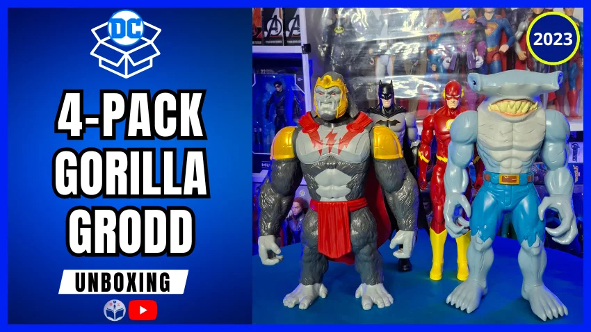 QUERIDO DIARIO COLECTIVO 4 gorilla grodd spin master 2023 cuadripack figuras accion unboxing querido diario colectivo